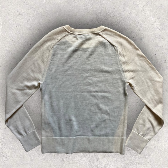 Banana Republic Sweater Colorblock Washable Merino Wool Red Women Size XS - Picture 2 of 4